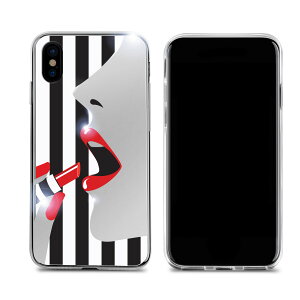Dreamplus iPhone XS / X STRIPE MIRROR CASE ���b�h���b�v(DP10155i8) �d����݌ɕi