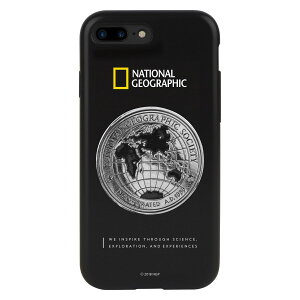 National Geographic iPhone 8 Plus/7 Plus Global Seal Metal-Deco Case ブラック(NG13052i8P) 仕入先在庫品
