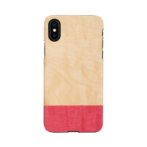 manwood iPhone XS / X real wood case Miss match(I13865i58) d݌ɕi