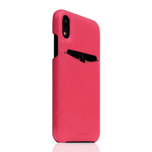 SLG Design iPhone XR D8 Full Grain Leather Back Case Pink Rose(SD15464i61) d݌ɕi