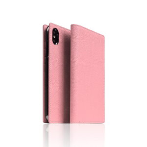 SLG Design iPhone XS Max D8 Full Grain Leather Case Light rose(SD15475i65) �d����݌ɕi