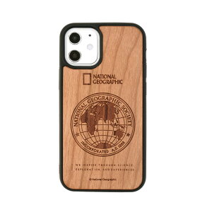 National Geographic iPhone 12 mini Global Seal Wood Case Cherrywood(NG19624i12) �d����݌ɕi