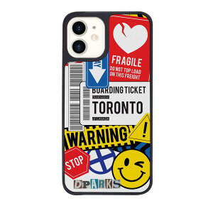 DPARKS iPhone 12 / iPhone 12 Pro BLACK COVER TAG STICKER WARNING(�x���j(DS19816i12P) �d����݌ɕi