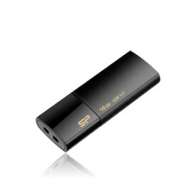 Silicon　Power USB 3.2 Gen 1対応 USBメモリ B05シリーズ 16GB ブラック(SP016GBUF3B05V1K) 目安在庫=△