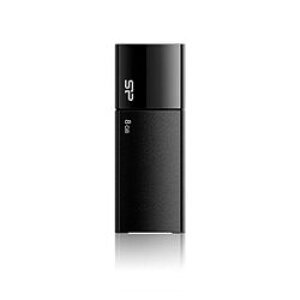 Silicon@Power USB2.0Ή USB U05V[Y 8GB ubN(SP008GBUF2U05V1K) ڈ݌=
