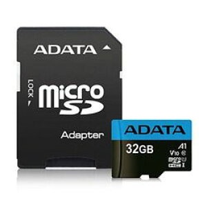 ADATA@Technology Premier microSDXC/SDHC UHS-I Class10 V10 A1 32GB(AUSDH32GUICL10A1-RA1) 񂹏i