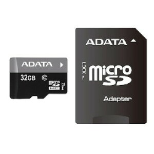 ADATA@Technology Premier microSDHCJ[h32GB UHS-I CLASS10 SDϊA_v^[t(AUSDH32GUICL10-RA1) ڈ݌=
