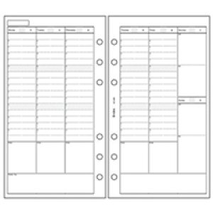 日本能率協会 システム手帳リフィル WEEKLYフリーダイアリー(308) 取り寄せ商品