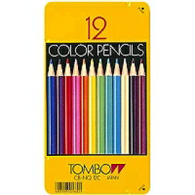トンボ鉛筆 Tombow Pencil 缶入色鉛筆　12色　NQ　CB-NQ12C 目安在庫=○
