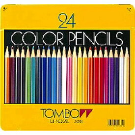 トンボ鉛筆 Tombow Pencil 缶入色鉛筆　24色　NQ　CB-NQ24C 目安在庫=○