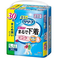 花王（kao） リリーフ パンツタイプ まるで下着 2回分 ピンク Lサイズ 30枚(4901301440075) 取り寄せ商品