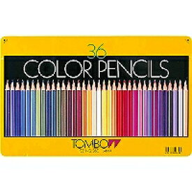 トンボ鉛筆 Tombow Pencil 缶入色鉛筆　36色　NQ　CB-NQ36C 目安在庫=○