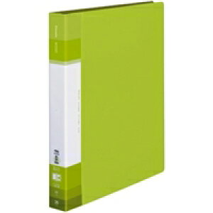 コクヨ KOKUYO クリヤーブック(Glassele)替紙式・背ポケットA4 30穴25P 背幅35-54mm ライトグリーン 1冊(ラ-GLB730LG) 目安在庫=○