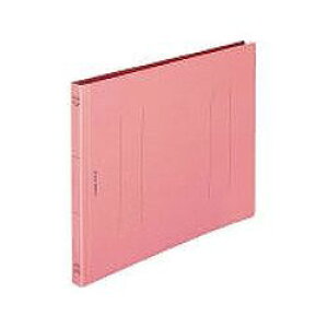 ライオン事務器 LION フラットファイル(環境) 樹脂押え具 A4ヨコ 150枚収容 背幅18mm ピンク 1セット(10冊)(A-516KA4E) 目安在庫=○