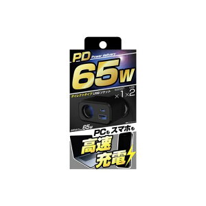 カシムラ ダイレクトソケット PD65W/リバーシブルUSB 自動判定(KX-241) 取り寄せ商品