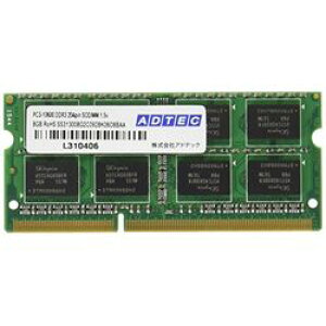 AhebN ADS10600N-8G PC3-10600@204pin SO-DIMM@8G 񂹏i