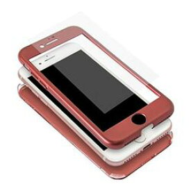 オウルテック iPhone8/7対応 360度フルカバーケース 液晶保護ガラス付き レッド (OWL-CVIA4719-RE) 取り寄せ商品