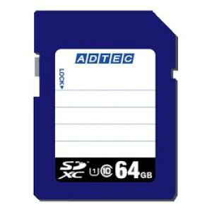 �A�h�e�b�N SDXC�J�[�h 64GB �f�[�^�����T�[�r�X�t�� AD-SDTX64G/U1 �ڈ��݌�=��