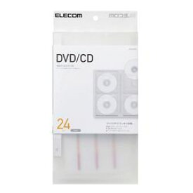 エレコム CD DVD対応ファイルケース 24枚収納 クリア CCD-FS24CR メーカー在庫品