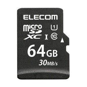 GR ELECOM MicroSDXCJ[h f[^T[rXt UHS-I 30MB/s 64GB(MF-MS064GU11LRA) 񂹏i