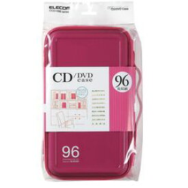 エレコム CD DVDケース セミハード ファスナー付 96枚入 ピンク CCD-H96PN メーカー在庫品