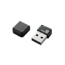 エレコム USBメモリ USB2.0 小型 キャップ付 16GB ブラック(MF-SU2B16GBK) メーカー在庫品