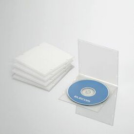 エレコム CD DVDスリムPPケース 1枚収納 5パック クリア CCD-JPCS5CR メーカー在庫品