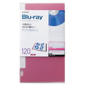 【P5E】エレコム CD DVD Blu-ray対応ファイルケース 120枚収納 ピンク CCD-FB120PN(CCD-FB120PN) メーカー在庫品