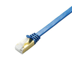 �yP5E�z�G���R�� LAN�P�[�u�� CAT7 �ܐ܂�h�~ �t���b�g 1m �u���[���^���b�N(LD-TWSFT/BM10) ���[�J�[�݌ɕi