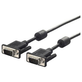 バッファロー ディスプレイケーブル 極細 D-Sub15：D-Sub15 コア付 黒 1.5m(BSDCV15BK) 取り寄せ商品