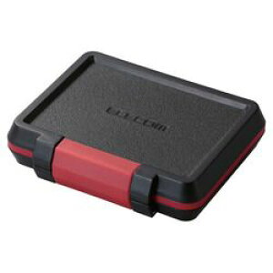 【P5E】エレコム メモリカードケース ハード SD8枚+microSD8枚収納 ブラック(CMC-SDCHD01BK) メーカー在庫品
