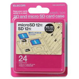 GR ELECOM J[hP[X CfbNX䎆 SD12+microSD12 sN(CMC-SDCPP24PN) [J[݌ɕi