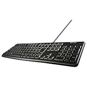 �o�b�t�@���[ BSKBU100LBK USB�L���X�^���_�[�h�L�[�{�[�h�����O�P�[�u�� �u���b�N �ڈ��݌�=��