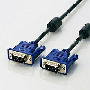 �G���R�� ELECOM RoHs D-sub15�s��(�~�j)�P�[�u�� �X���� 1.5m �u���b�N CAC-15BK RS(CAC-15BK/RS) �ڈ��݌�=��