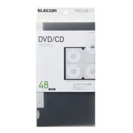エレコム CD DVD対応ファイルケース 48枚収納 ブラック CCD-FS48BK 目安在庫=△