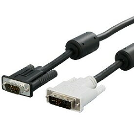 バッファロー ディスプレイケーブル DVI-I：D-Sub15 コア付 3.0m(BSDCDA30) 取り寄せ商品