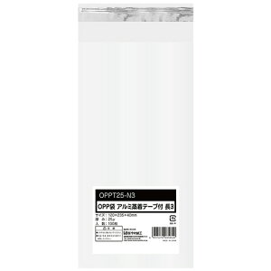 H OPP e[vt 3 120×235+40mm 0.025mm 1pbN(100)(OPPT25-N3) ڈ݌=