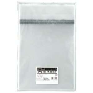 OPP袋 フタ・テープ付 胴糊タイプ A4用 225×310+40mm 1パック(100枚)(OPPD-A4) 目安在庫=○