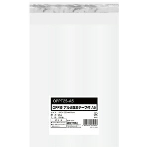 H OPP e[vt A5 160×220+40mm 0.025mm 1pbN(100)(OPPT25-A5) ڈ݌=