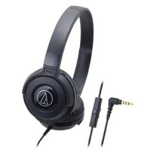 オーディオテクニカ Audio Technica スマートフォン用ポータブルヘッドホン ブラック ATH-S100iS BK メーカー在庫品