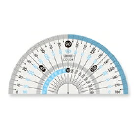 共栄プラスチック カラー分度器ブルー(CPK-90) 取り寄せ商品