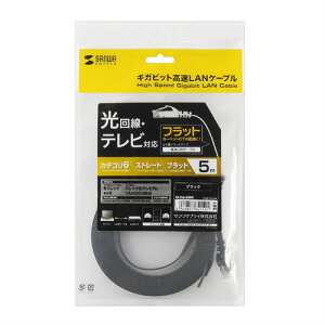 �yP5S�z�T�����T�v���C �J�e�S��6�t���b�gLAN�P�[�u�� 5m �u���b�N LA-FL6-05BK(LA-FL6-05BK) ���[�J�[�݌ɕi