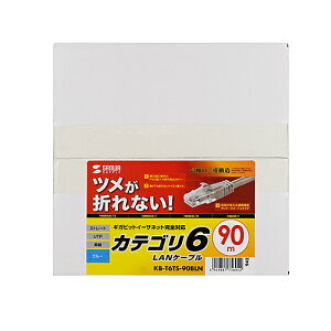 �T�����T�v���C SANWA SUPPLY KB-T6TS-90BLN �ߐ܂�h�~�J�e�S��6LAN�P�[�u�� ���[�J�[�݌ɕi