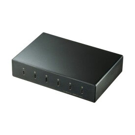 サンワサプライ ACA-IP81 USB Type-C充電器(6ポート・合計18A・高耐久タイプ) メーカー在庫品