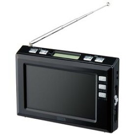 YAZAWA 4.3インチディスプレイ ワンセグラジオ(ブラック)(TV03BK) 取り寄せ商品