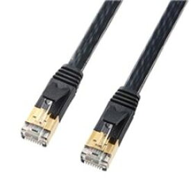 サンワサプライ SANWA SUPPLY カテゴリ7フラットLANケーブル 7m ブラック KB-FL7-07BKN メーカー在庫品