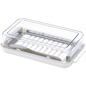 スケーター カッター式バターケース バターが取りやすい先割れナイフ付き 日本製(4145-026) 取り寄せ商品