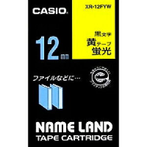 �J�V�I�v�Z�@ CASIO �l�[�������h�e�[�v 12�~�� �u�����ɍ����� XR-12FYW ���[�J�[�݌ɕi