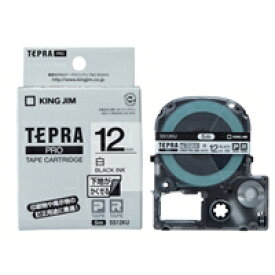 キングジム KING JIM テプラPROテープカートリッジ 下地がかくせるラベル 12mm 白 SS12KU 取り寄せ商品