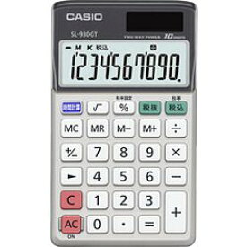 カシオ計算機 カシオ 電卓 10桁 手帳タイプ グリーン購入法適合 SL-930GT-N メーカー在庫品